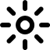 light mode sun icon